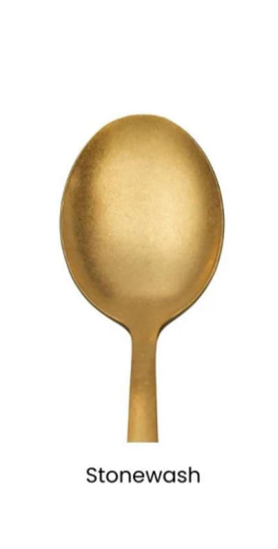 Antique Gold Stonewashed Gold Stainless Steel Cutlery Set