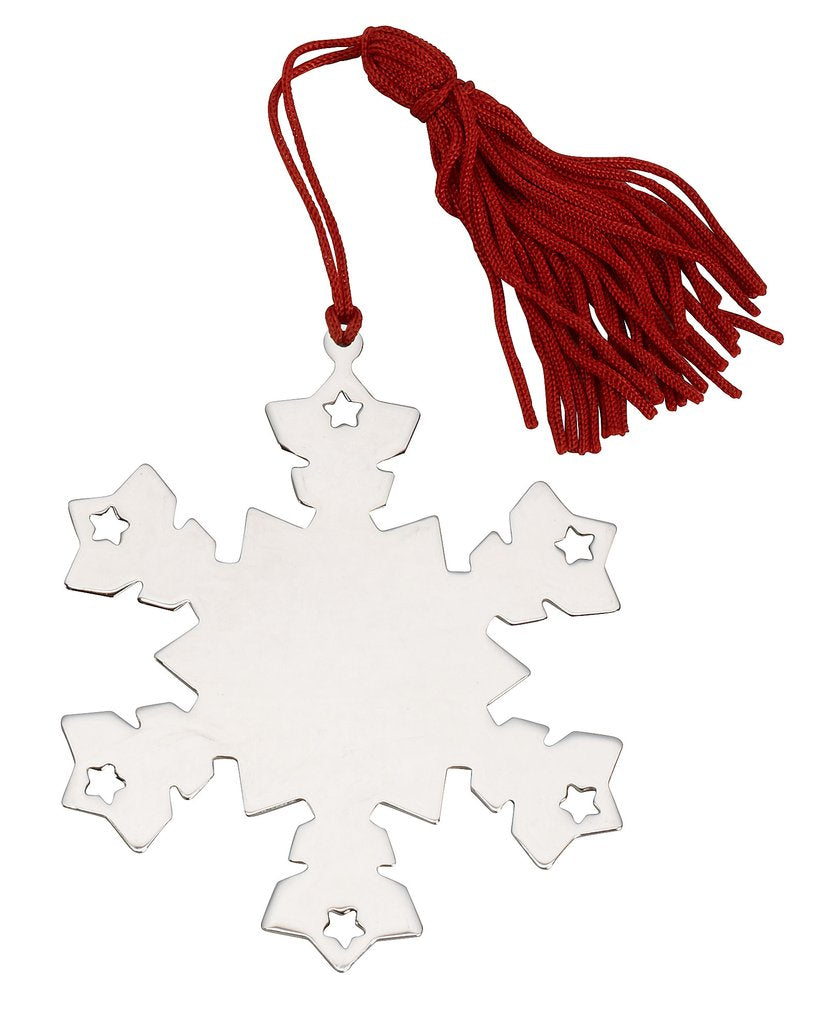 Personalised Engraved Snowflake Decoration Free Delivery