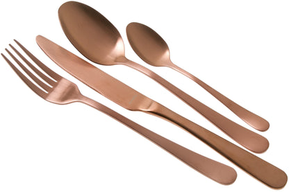 Copper Coated Cutlery Set: Personalised Engraved Copper Wedding Anniversary Gift