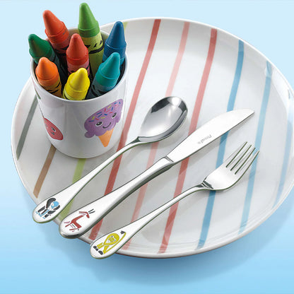 Engraved Safari Animal Childrens Cutlery Set