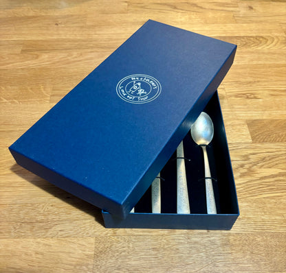 Champagne Stonewashed Stainless Steel Personalised Engraved Cutlery Set