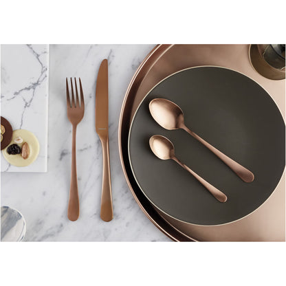 Copper Coated Cutlery Set: Personalised Engraved Copper Wedding Anniversary Gift
