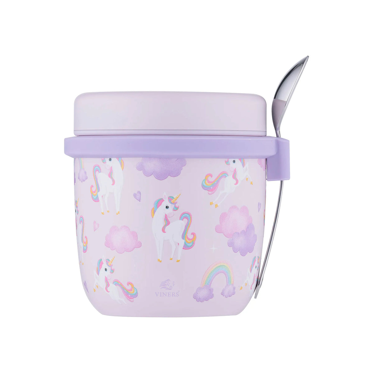 Personalised Viners Unicorn Fairytale food flask and spoon