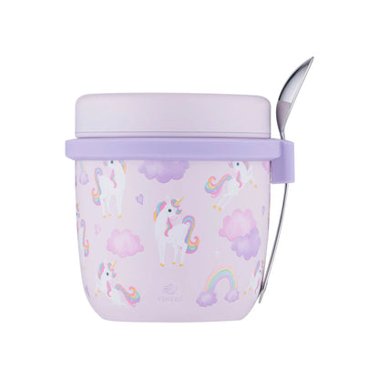 Personalised Viners Unicorn Fairytale food flask and spoon