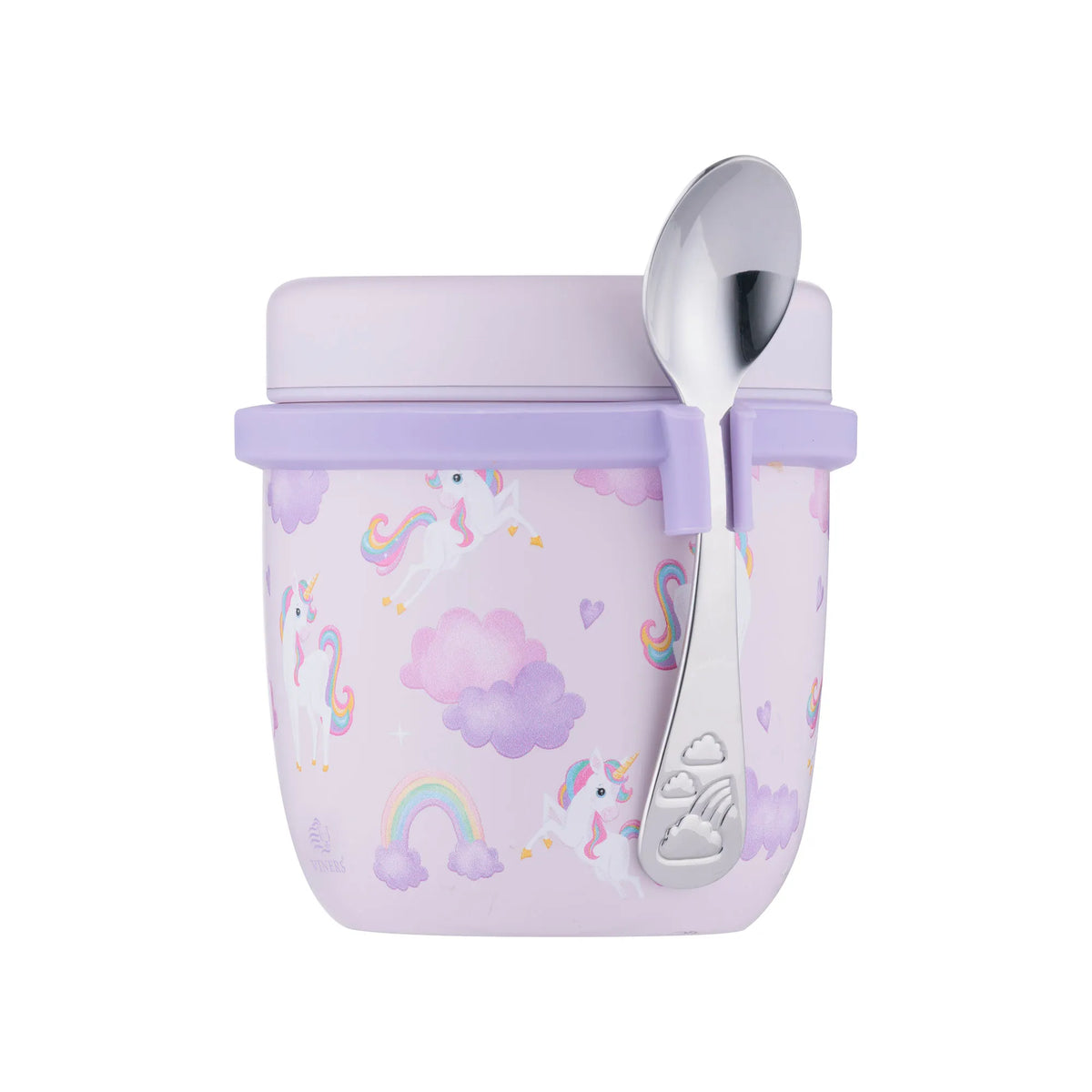 Personalised Viners Unicorn Fairytale food flask and spoon
