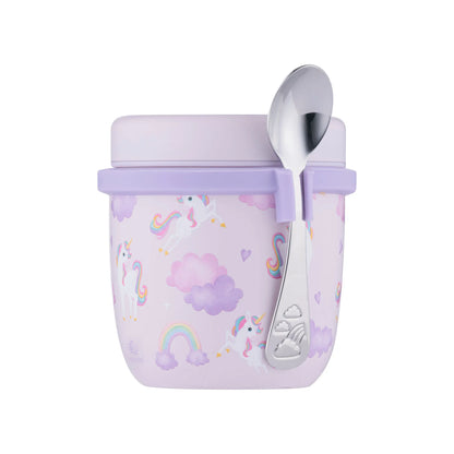 Personalised Viners Unicorn Fairytale food flask and spoon