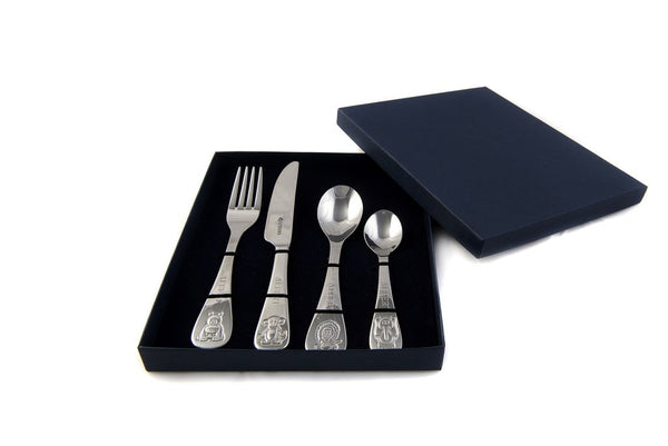 Children's Personalised Engraved Jungle Cutlery Set Free Delivery