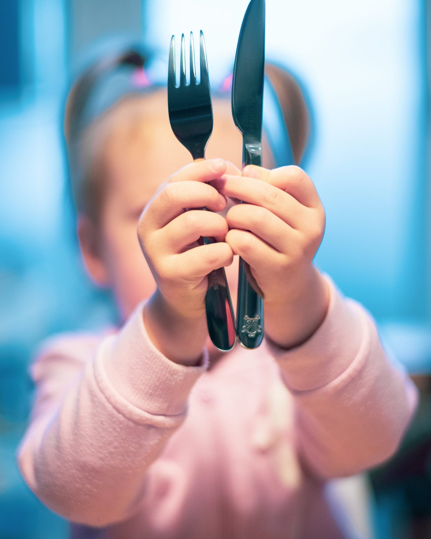 Children's Personalised Safari Cutlery Set With Straw