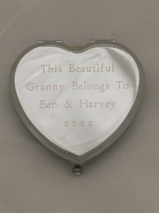 Heart Shaped Compact Mirror