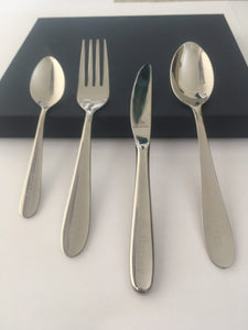 Personalised Engraved 16 Piece Cutlery Set For Home Restaurant Cafe Bistro Hotel