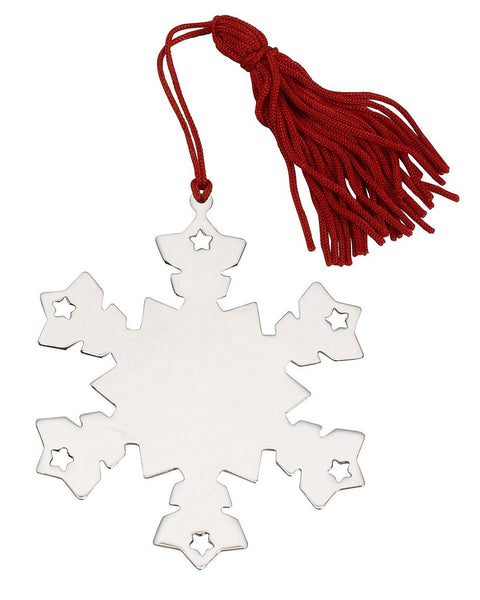 Personalised Engraved Snowflake Decoration Free Delivery