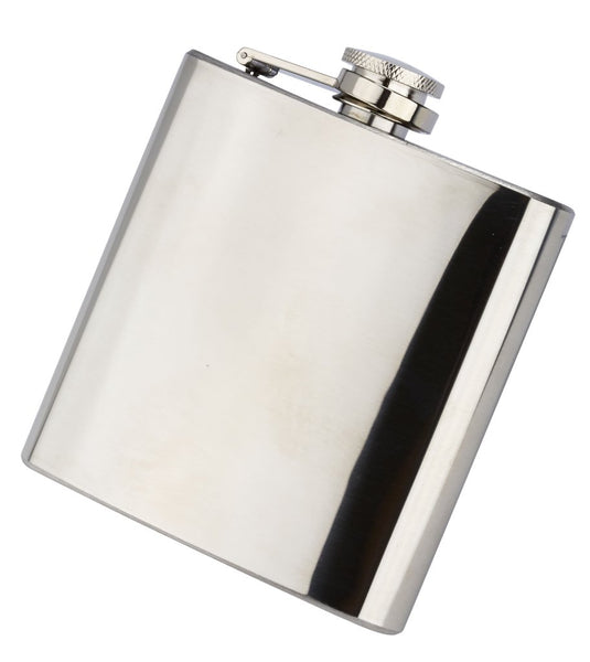 Personalised Engraved Hip Flask 6 floz Free Delivery
