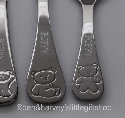 Children's Teddy Bear Cutlery Set