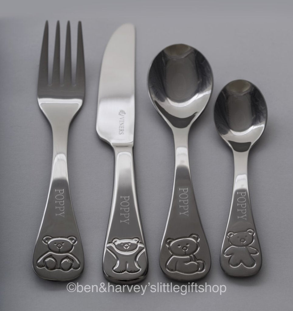 Children's Teddy Bear Cutlery Set